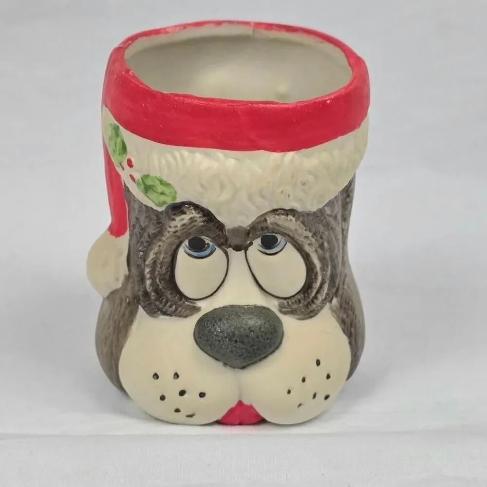 Jasco 1980 Sweet Keepers Dog Bisque Porcelain Holder